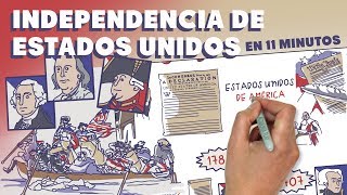 La Independencia de Estados Unidos en 11 minutos [upl. by Aliuqaj]