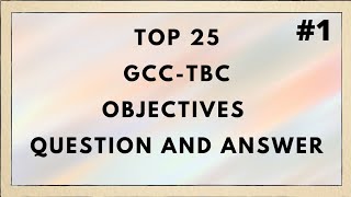 Top 25 GCCTBC Objectives Questions  Computer Typing  30 amp 40 WPM  Test 1 [upl. by Hekking]