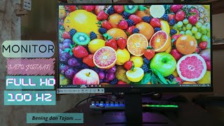 Monitor 1 jutaan Dapet full Hd refresh rate 100Hz [upl. by Kellyn]