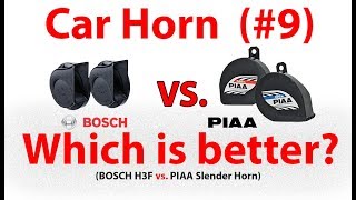 PIAA Slender Horn vs BOSCH H3F  Car Horn Comparison 9 [upl. by Vivien]