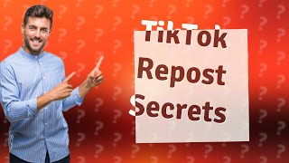 Can you check reposts on TikTok [upl. by Nallek]