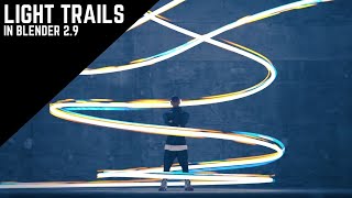 Make Light Trails in Blender [upl. by Roth504]