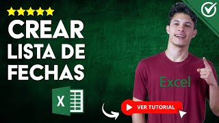 Cómo CREAR una LISTA DE FECHAS en Excel  📆 Crea un Calendario Desplegable 📆 [upl. by Artenak163]