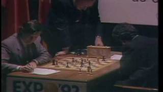 Kasparov blunders Seville 1987 23rd WC game [upl. by Bachman]