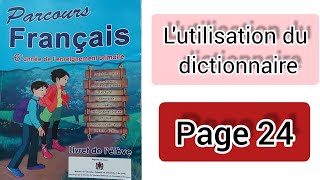 lutilisation du dictionnaire page 24 [upl. by Otsedom75]