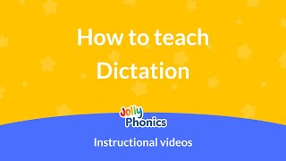 How to teach dictation [upl. by Yehc]