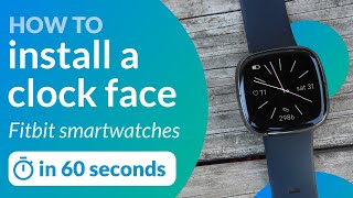 Install a clock face on Fitbit Sense Versa or Ionic watch Shorts [upl. by Bijan]