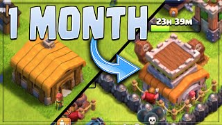 MY 1 MONTH PROGRESS in Clash of Clans [upl. by Giesser]