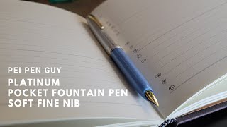 Platinum Pocket Fountain Pen SF Nib [upl. by Annazor]