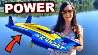 BEST PERFORMANCE Brushless RC Speed Boat  Pro Boat UL19 30quot Hydroplane [upl. by Airret]