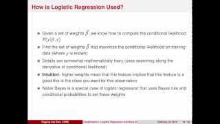 Digging into Data Supervised Classification with Logistic Regression and Naive Bayes [upl. by Sue34]