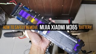 Xiaomi m365 Electric Kickscooter Battery Removal  How to safely remove Mijia M365 Battery [upl. by Golanka302]