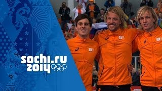 Mens Speed Skating  500m  Mulder Wins Gold  Sochi 2014 Winter Olympics [upl. by Ahsataj481]