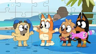 Puzzle Bluey 🥰 Bingo com amigos 🐕 Puzzles Para Niños [upl. by Omor886]