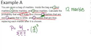 Multinomial Distributions Examples Basic Probability and Statistics Concepts [upl. by Naes979]