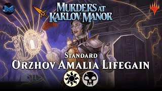 ⚪⚫ Orzhov Amalia Lifegain  Murders at Karlov Manor MKM Standard Magic the Gathering Arena Bo1 [upl. by Sakmar976]