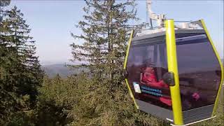 GERMANY OCHSENKOPF CABLE CAR RIDE UPHILL [upl. by Suolekcin]