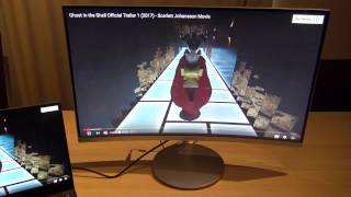 Samsung Curved Monitor 27quot CF591 Test Video Review 1080p FR NGamz [upl. by Der]