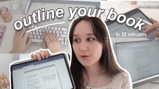 OUTLINE YOUR BOOK IN 12 MINUTES ✨🤓 plotting process explained for beginners wracon [upl. by Eilyak783]