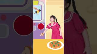 Bé học tiếng Anh qua hoạt hình máy làm bánh Pizza thần kỳ  Food machine  Making pizza cartoon [upl. by Goldie118]