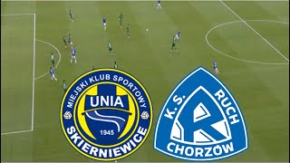 UNIA SKIERNIEWICE 02 RUCH CHORZÓW  SKRÓT  PUCHAR POLSKI 2024 [upl. by Siuqramed]