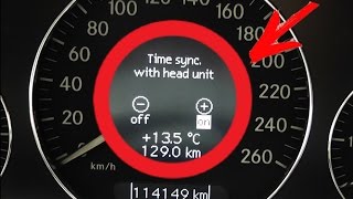 How to disable time synchronization with Comand on Mercedes W211 W219  Setting clock Mercedes W211 [upl. by Abisia144]