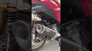 Yamaha xmax 300 full system muffler soundcheck viralvideo muffler [upl. by Schlosser]