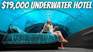 We Slept in the Worlds Most Expensive Underwater Hotel [upl. by Aihsened341]