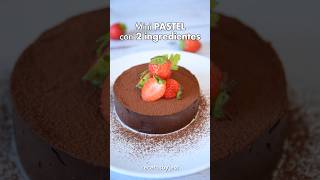 Postre con solo 2 INGREDIENTES 🍫 postresfaciles recetasfaciles recetas postressinhorno [upl. by Rolph]