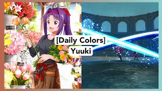 【SAOIF】Daily Colors Yuuki Water  Slash  Single Foe  MOD Skill Animation [upl. by Zurek]