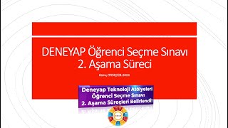 DENEYAP Öğrenci Seçme Sınavı 2 Aşama Süreci [upl. by Marielle]