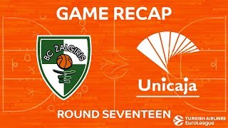 Highlights Zalgiris Kaunas  Unicaja Malaga [upl. by Ennaerb]