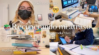 Poniéndome al Día con la Universidad después de tener Covid Vlog Productivo [upl. by Hareemas66]