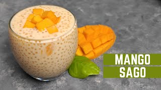 4 Ingredients Mango Sago  Easy Mango Dessert  Mango Tapioca mamagician​ [upl. by Cassaundra207]