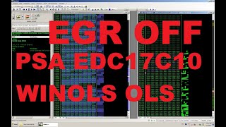 37 PART1 الجزء الأول PSA EDC17C10 EGR OFF WINOLS DAMOS OLS [upl. by Aneryc986]