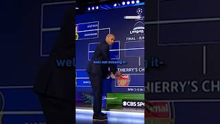 Thierry Henry fills out his UCL bracket 🤣 [upl. by Milan73]