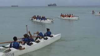 Guam NMI amp Marshall Islands compete in paddling at Micro Cup [upl. by Rentschler]