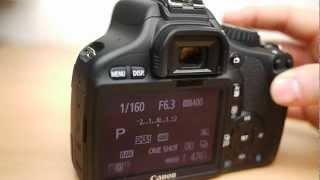 Canon 550D basic operation Beginners guide to the mode dial [upl. by Dez]