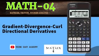 Gradient  Divergence  Curl amp Directional Derivatives [upl. by Bent]