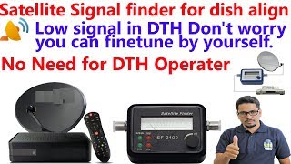 satellite signal finder for dish align Hindi [upl. by Tarrel]