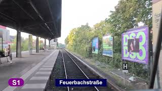 SBahn Berlin 2023 Linie S1  Führerstandsmitfahrt [upl. by Verlee]