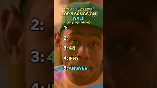 These Are The TOP 5 Songs On Tyler The Creators WOLF My Opinion [upl. by Naaman]