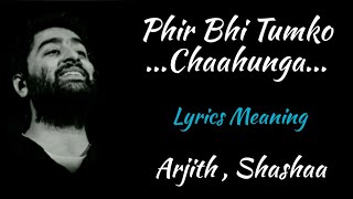 MAIN PHIR BHI TUMKO CHAHUNGA Female Karaoke with Lyrics  Arijit Singh  Fire Universal [upl. by Enitsrik290]