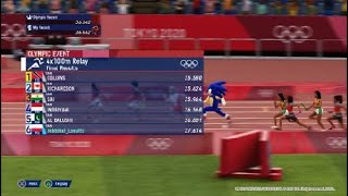 Tokyo 2020 Olympic Relay 4x100 [upl. by Rhiana285]