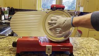 Beswood 250 R Meat Slicer Review How To Clean Blade and Machine Take Apart and Reassemble [upl. by Halludba802]