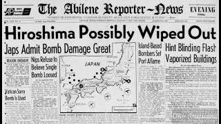 Radio Report to the Nation on the Dropping of the Atomic Bomb 1945 [upl. by Eleanor]