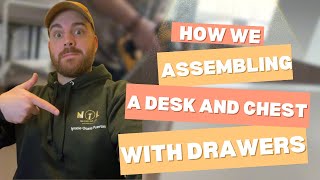 How to Assemble a Desk and Chest of Drawers [upl. by Regen336]