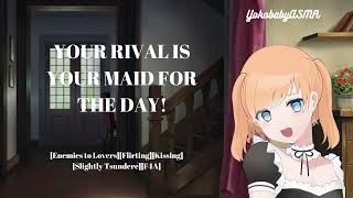 Your Rival is Your Maid for the Day Enemies to LoversFlirtingKissingSlightly TsundereF4A [upl. by Anelegna302]