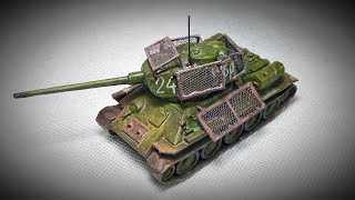 T3485 with Bedspring Armor 172 Paper  Tank Model [upl. by Haydon]