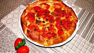 Torta salata tipo quotcapresequot  ricetta vegetariana  semplice Antipasto o secondo [upl. by Reamy]